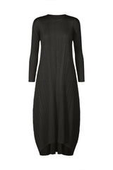 Pleats Please Issey Miyake Monthly Colors: October Long Sleeve Dress in Black Vancouver. Shop Online or in Store.