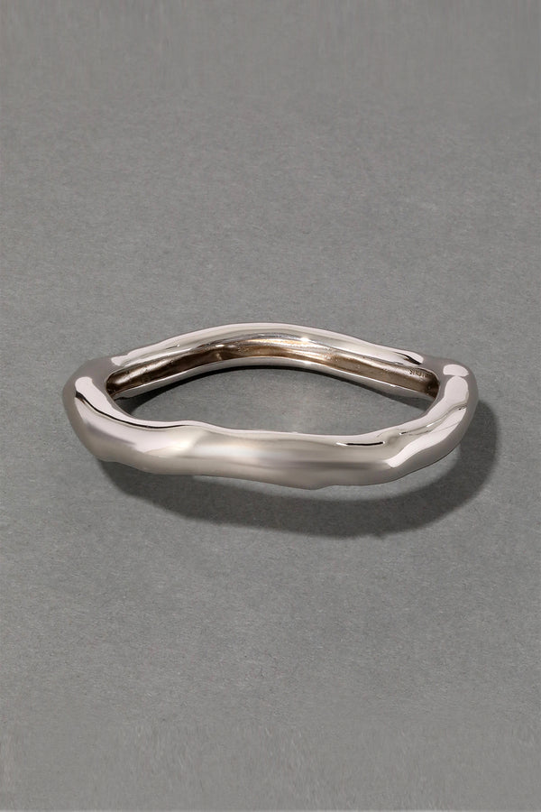 Alexis Bittar Medium Molten Bangle Bracelet in Silver Vancouver. Shop Online or in Store. 