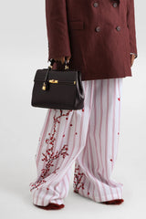 Dolce & Gabbana Marlene Small Handbag in Palmellato Calfskin in Black Vancouver. Shop Online or in Store.
