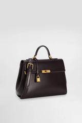 Dolce & Gabbana Marlene Small Handbag in Palmellato Calfskin in Black Vancouver. Shop Online or in Store.