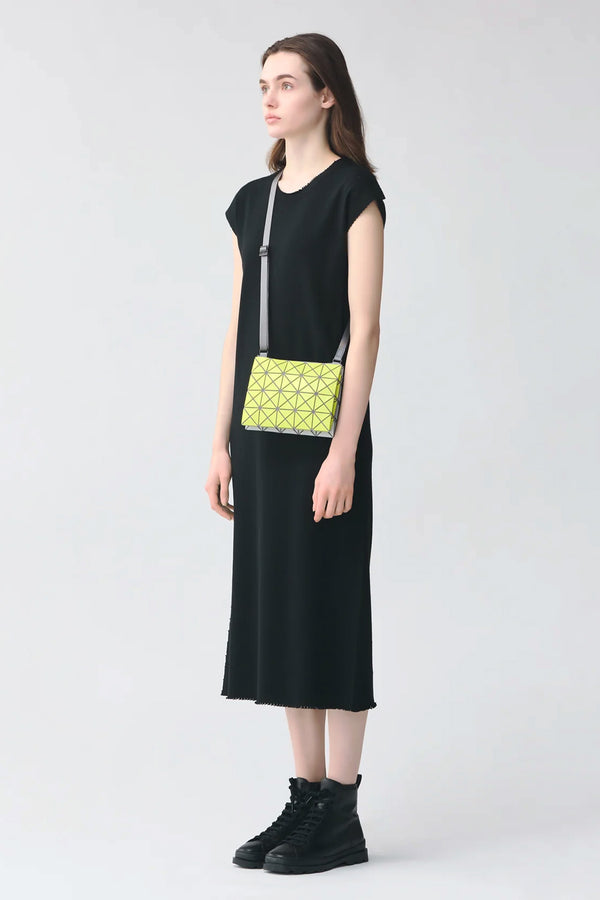 Bao Bao Issey Miyake Duo Shoulder Bag in Yellow Green x Grey