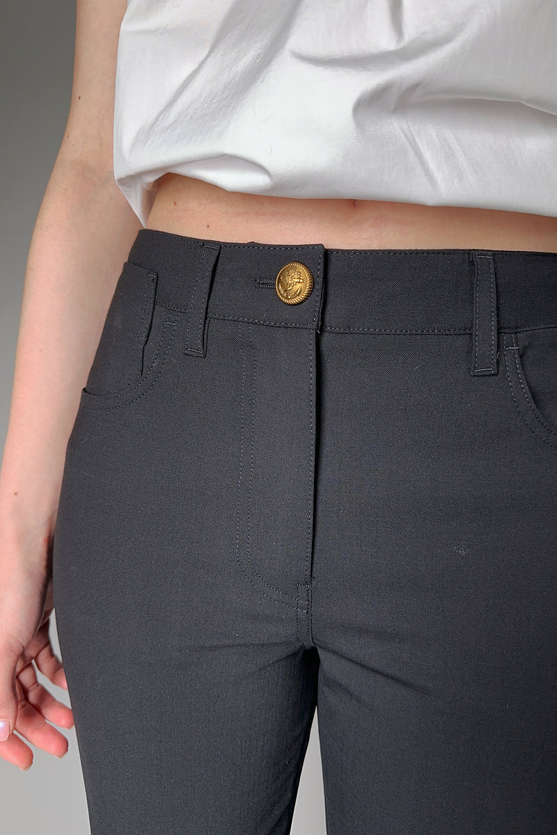 Lorena Antoniazzi Light Wool Five Pocket Style Pants- Ashia Mode- Vancouver, BC