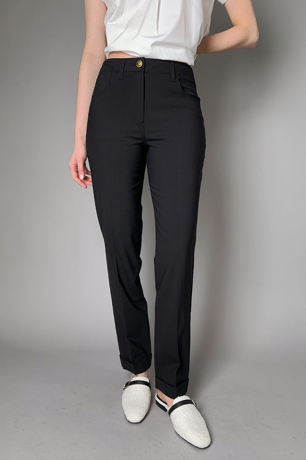 Lorena Antoniazzi Light Wool Five Pocket Style Pants- Ashia Mode- Vancouver, BC