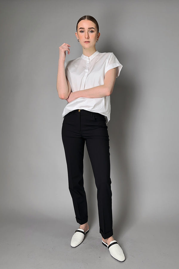 Lorena Antoniazzi Light Wool Five Pocket Style Pants- Ashia Mode- Vancouver, BC