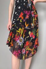 Fuzzi Pleated Floral Polka-Dot Stretch Tulle Dress Vancouver. Shop Online or in Store.