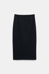 Dorothee Schumacher CPH Punto Milano Pencil Skirt in Navy Vancouver. Shop Online or in Store.