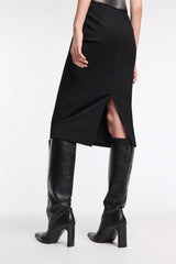 Dorothee Schumacher CPH Punto Milano Pencil Skirt in Black Vancouver. Shop Online or in Store.