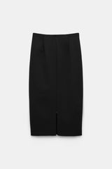Dorothee Schumacher CPH Punto Milano Pencil Skirt in Black Vancouver. Shop Online or in Store.