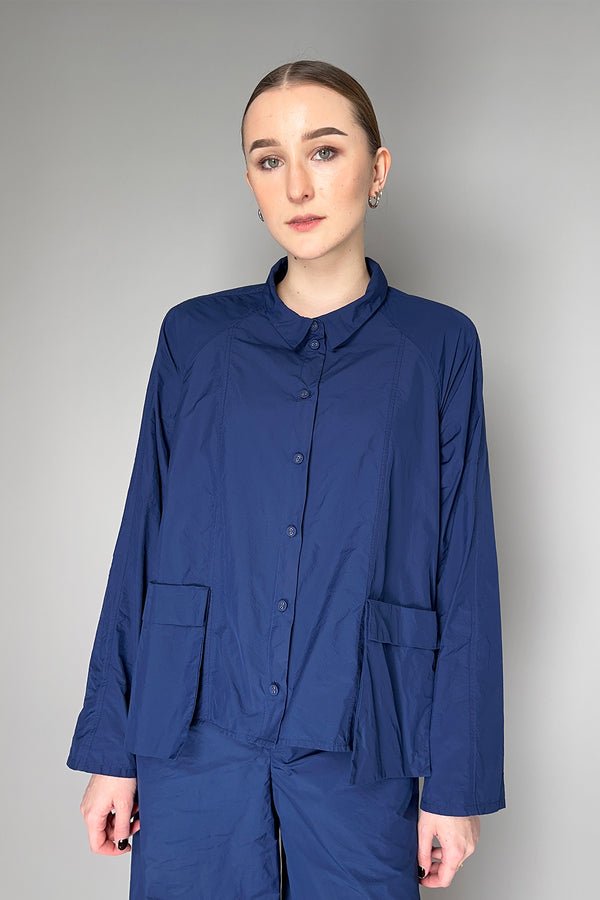 Annette Gortz A-Silhouette Sporty Blouse in Royal Blue