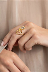 Alexis Bittar Asterales Floating Vine Ring in Gold Vancouver. Shop Online or in Store.