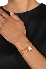 Alexis Bittar Asterales Gold Floating Cuff Bracelet Vancouver. Shop Online or in Store.