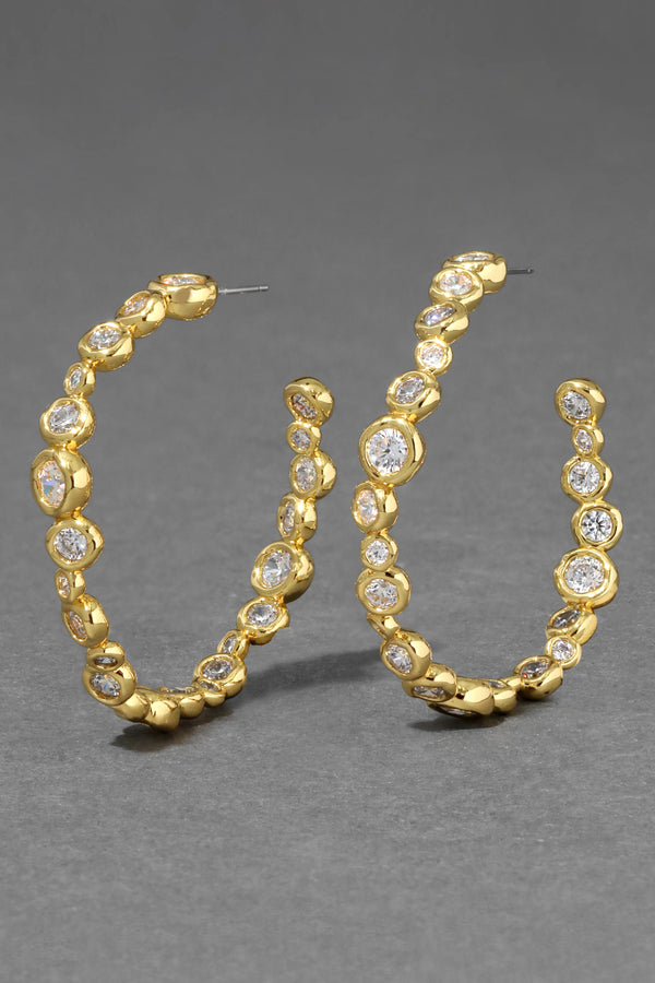 Alexis Bittar Asterales Gold Large Hoop Earring Vancouver. Shop Online or in Store.