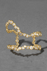 Alexis Bittar Asterales Gold Open Wave Cuff Bracelet in Gold Vancouver. Shop Online or in Store.