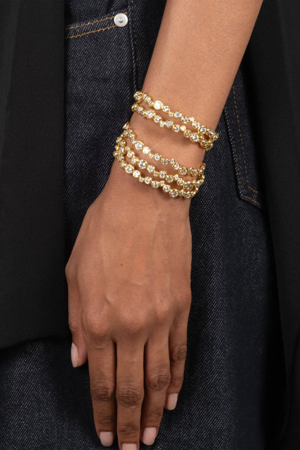 Alexis Bittar Asterales Skinny Cuff Bracelet in Gold Vancouver. Shop Online or in Store.