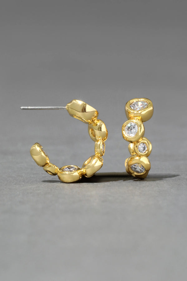 Alexis Bittar Asterales Small Hoop Earring in Gold Vancouver. Shop Online or in Store.
