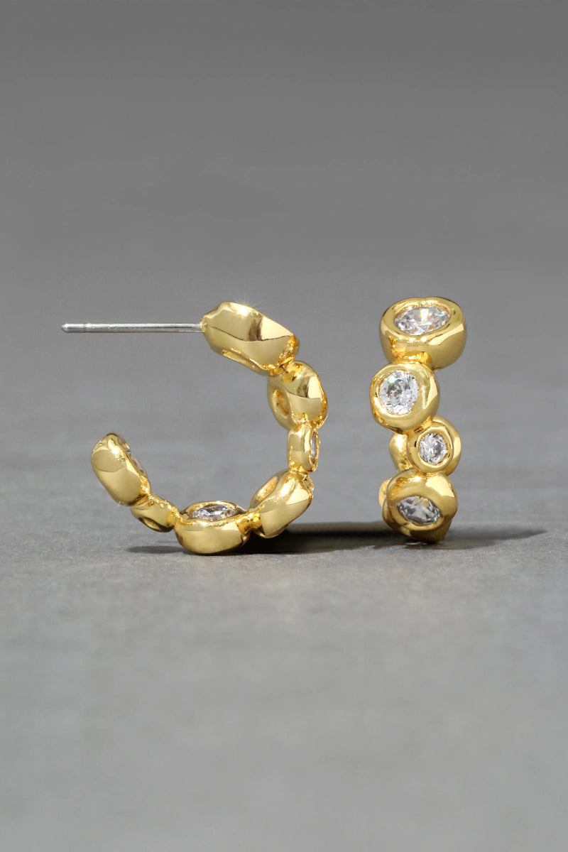 Alexis Bittar Asterales Small Hoop Earring in Gold Vancouver. Shop Online or in Store.