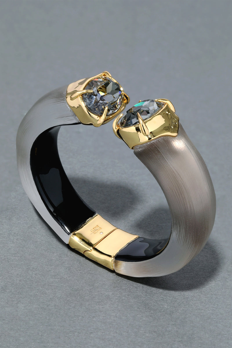 Alexis Bittar Bonbon Crystal Lucite Hinge Bracelet in Chocolate Vancouver. Shop Online or in Store. 