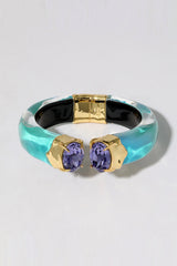 Alexis Bittar Bonbon Crystal Lucite Hinge Bracelet in Mediterranean Opal Vancouver. Shop Online or in Store.