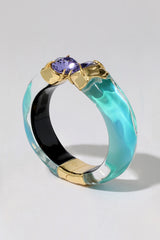 Alexis Bittar Bonbon Crystal Lucite Hinge Bracelet in Mediterranean Opal Vancouver. Shop Online or in Store.
