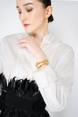 Alexis Bittar Brut Gold Cry Thorn Cuff Bracelet in Gold Vancouver. Shop Online or in Store.
