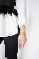 Alexis Bittar Brut Gold Cry Thorn Cuff Bracelet in Gold Vancouver. Shop Online or in Store.