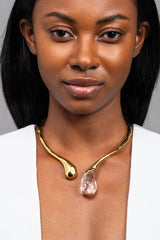 Alexis Bittar Clear Liquid Lucite Sprout Necklace Vancouver. Shop Online or in Store.