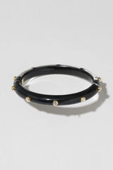 Alexis Bittar Crystal Stud Hinge Bracelet in Onyx Black Vancouver. Shop Online or in Store.