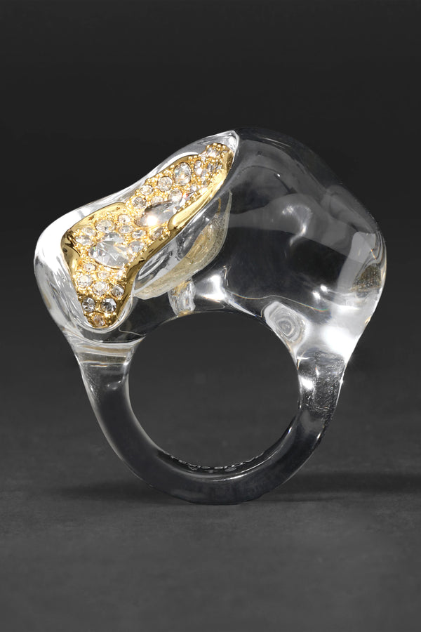 Alexis Bittar Liquid Lucite Crystal Pavé Geode Ring Vancouver. Shop Online or in Store.