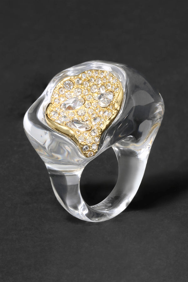 Alexis Bittar Liquid Lucite Crystal Pavé Geode Ring Vancouver. Shop Online or in Store.