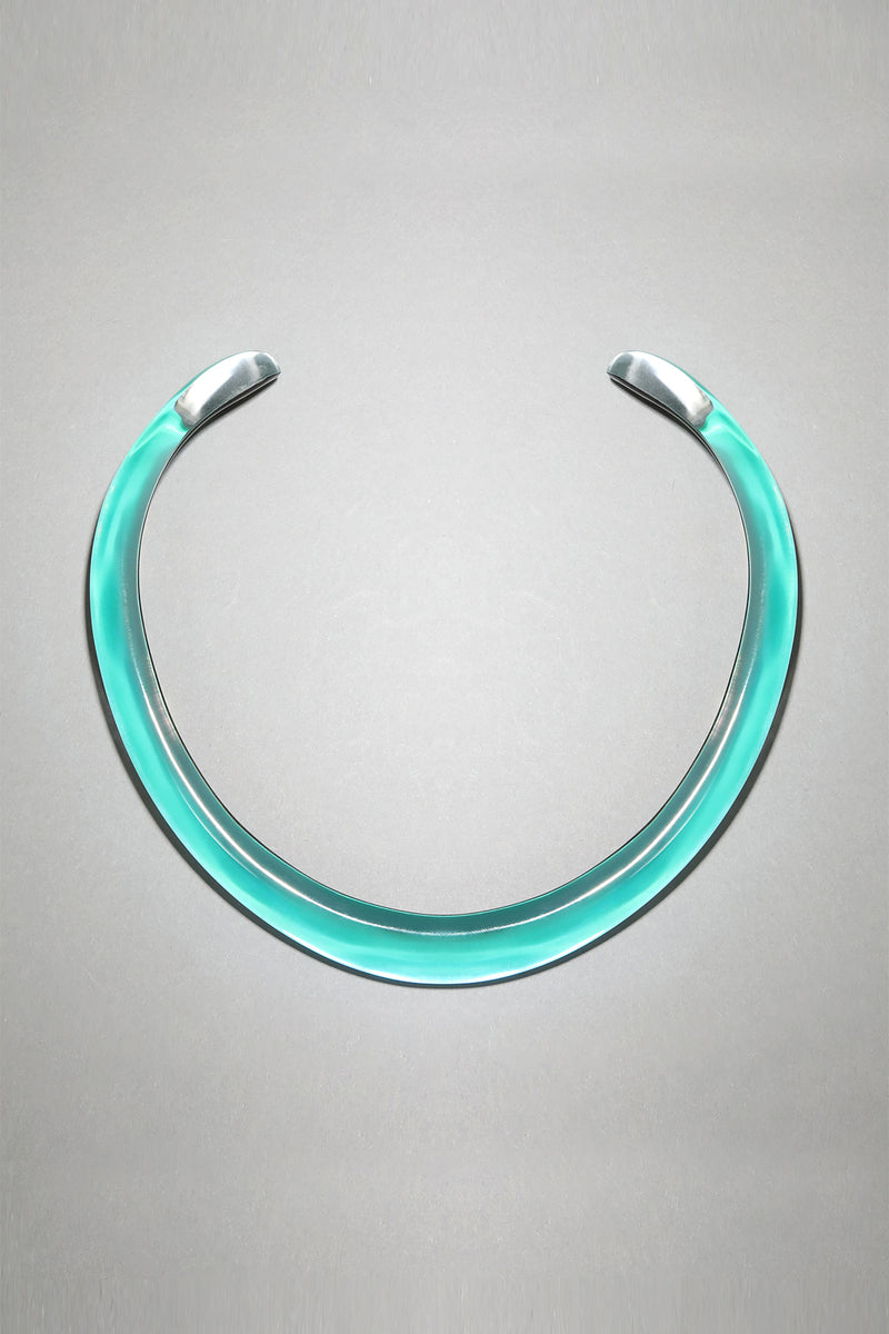 Alexis Bittar Luminous Lucite Collar Necklace in Mediterranean Opal Vancouver. Shop Online or in Store