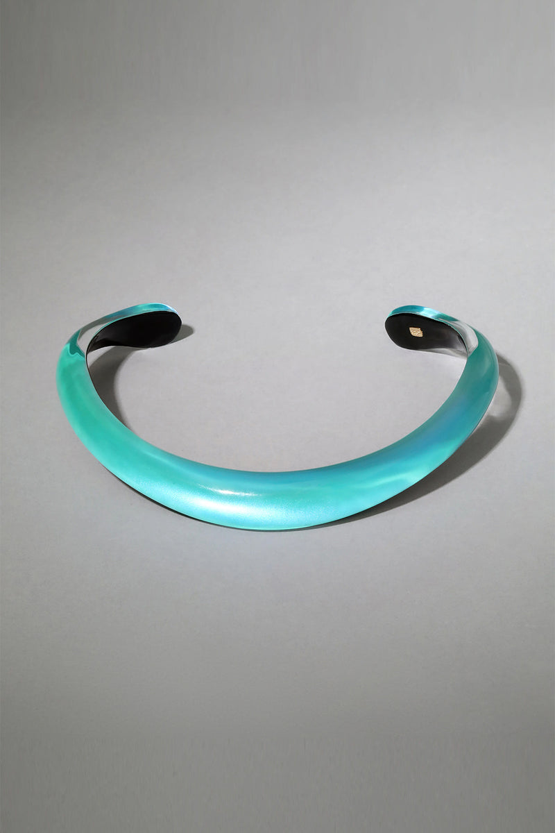 Alexis Bittar Luminous Lucite Collar Necklace in Mediterranean Opal Vancouver. Shop Online or in Store