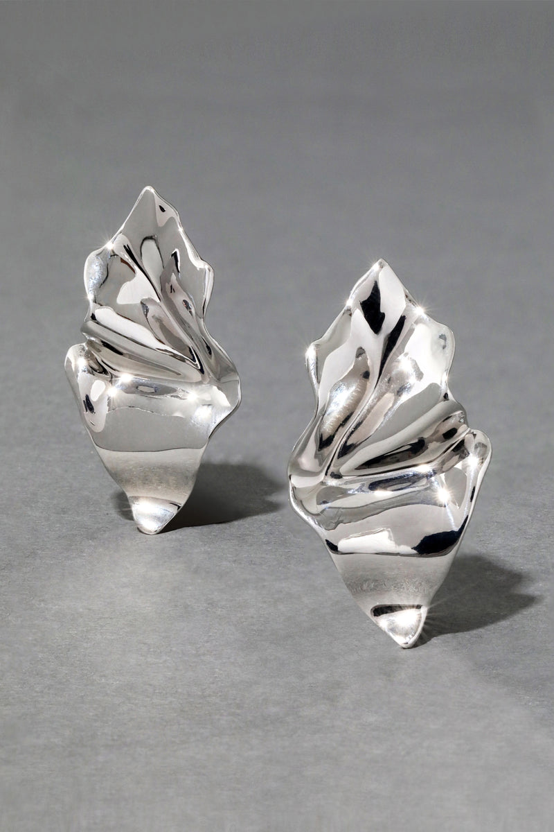 Alexis Bittar Mini Crumpled Post Earring in Silver Vancouver. Shop Online or in Store.