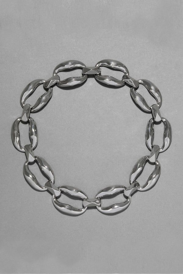 Alexis Bittar Molten Silver Link Necklace Vancouver. Shop Online or in Store.