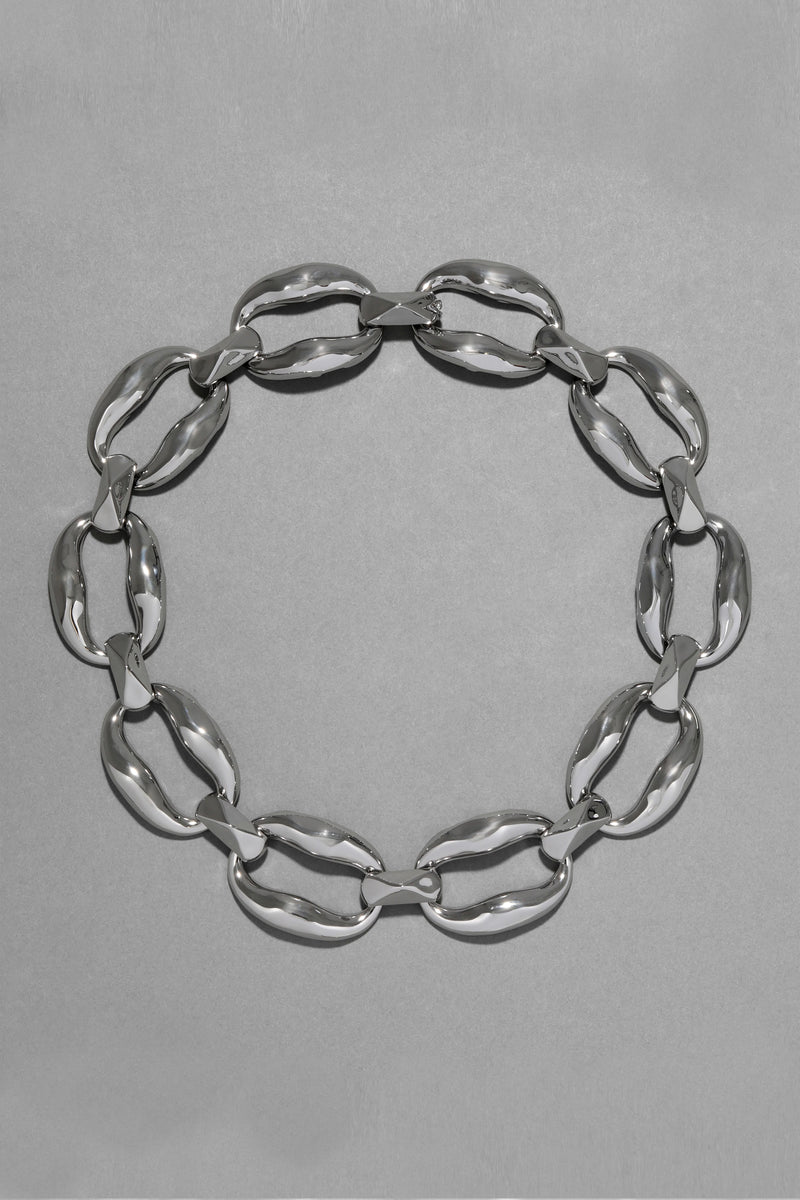 Alexis Bittar Molten Silver Link Necklace Vancouver. Shop Online or in Store.