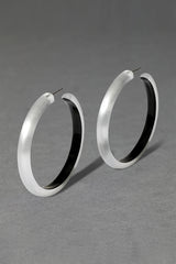 Alexis Bittar Skinny Lucite Hoop Earrings in Silver Vancouver. Shop Online or in Store