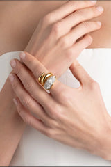 Alexis Bittar Solanales Crystal Coiled Pebble Ring in Gold Vancouver. Shop Online or in Store.