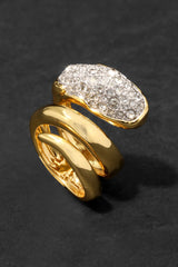 Alexis Bittar Solanales Crystal Coiled Pebble Ring in Gold Vancouver. Shop Online or in Store.