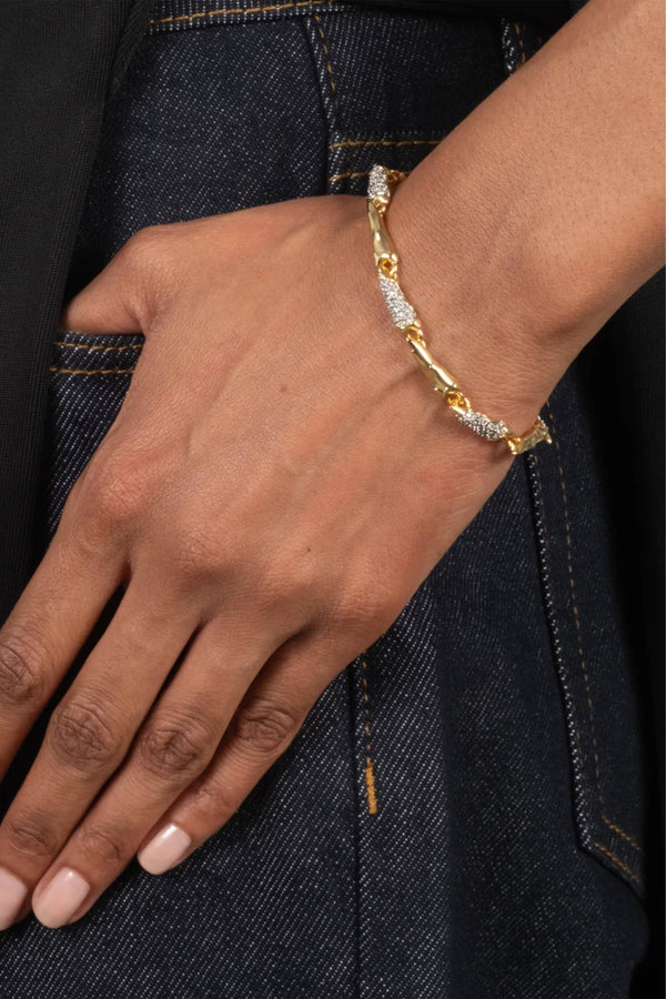 Alexis Bittar Solanales Crystal Linked Spear Bracelet in Gold Vancouver. Shop Online or in Store.
