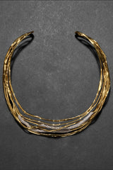 Alexis Bittar Solanales Crystal Woven Collar Necklace in Gold Vancouver. Shop Online or in Store.
