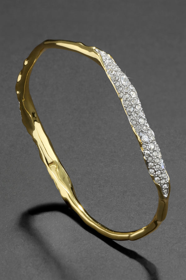 Alexis Bittar Solanales Gold Crystal Skinny Bangle Bracelet Vancouver. Shop Online or in Store.