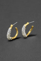 Alexis Bittar Solanales Gold Crystal Twist Mini Hoop Earring Vancouver. Shop Online or in Store.
