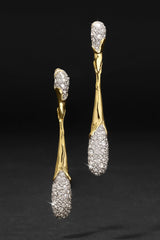Alexis Bittar Solanales Linear Crystal Teardrop Earring in Gold Vancouver. Shop Online or in Store.