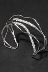 Alexis Bittar Solanales Silver and Crystal Cuff Bracelet Vancouver. Shop Online or in Store.