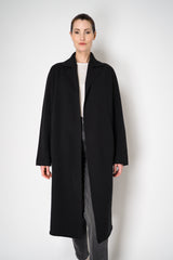 Amina Rubinacci Long Knit Open Front Cardigan in Black Vancouver. Shop Online or in Store.