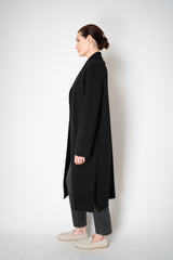 Amina Rubinacci Long Knit Open Front Cardigan in Black Vancouver. Shop Online or in Store.