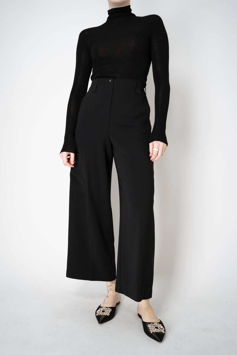 Annette Gortz Cady Culotte Cargo Trousers in Black Vancouver. Shop Online or in Store.