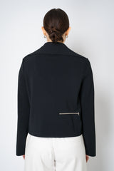 Annette Gortz Collared Cropped Milano-Knit Jacket in Black Vancouver. Shop Online or in Store.