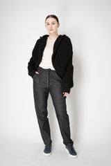 Annette Gortz Cropped Knit Jacket with Hood in Black Vancouver. Shop Online or in Store.