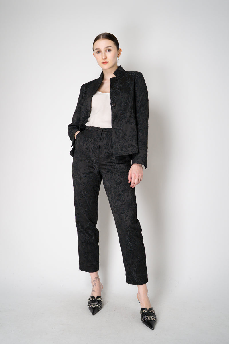 Annette Gortz Embossed Brocade Jacket in Black Vancouver. Shop Online or in Store.