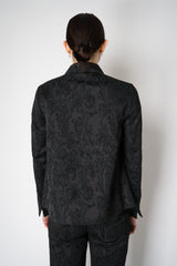 Annette Gortz Embossed Brocade Jacket in Black Vancouver. Shop Online or in Store.